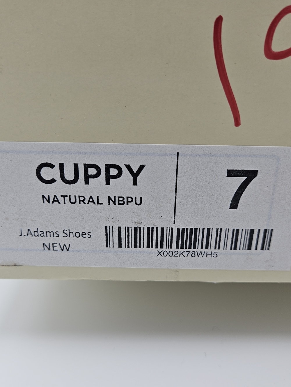NIB J. Adams Cuppy Heels In Natural Vegan Nubuck Size 7 - Picture 7 of 7